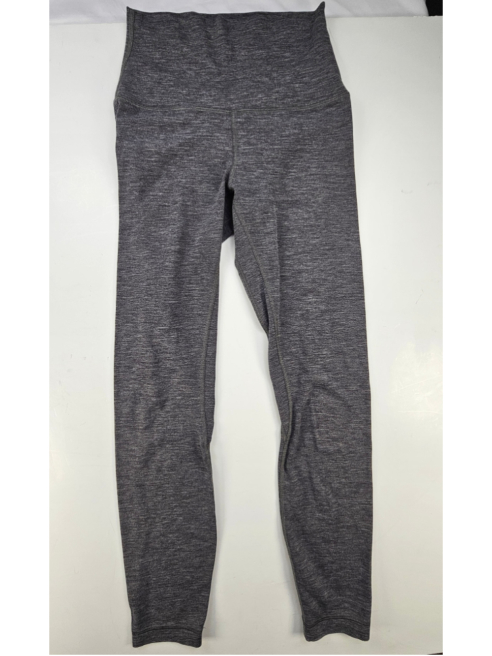 Lululemon Wunder Under High Rise 25" Leggings Women Size 2 Heathered Black Gray